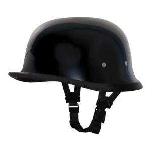 Novelty German Helmet Gloss Black